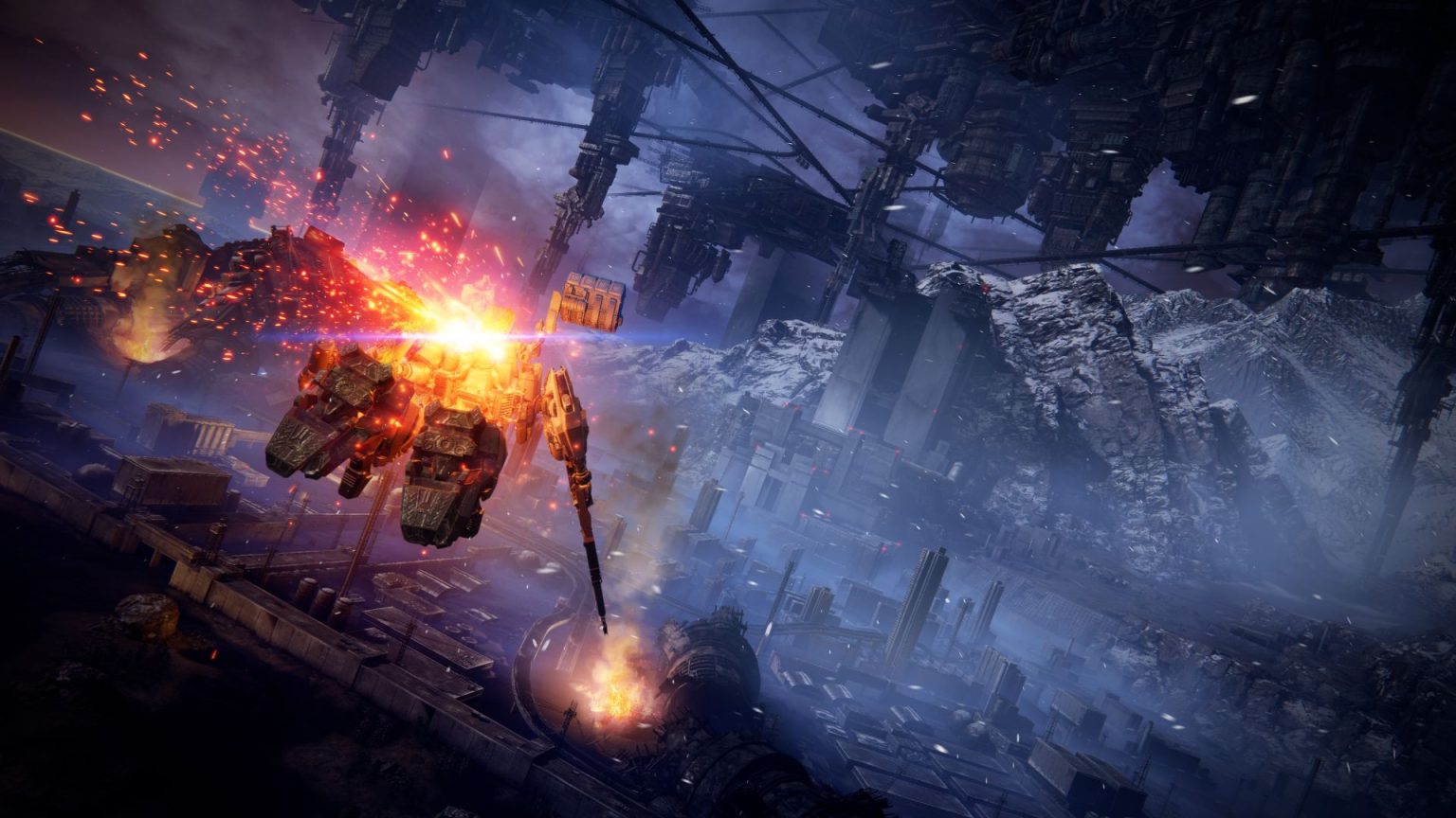 《装甲核心6》战斗探索和魂类游戏不同 有自己的特色